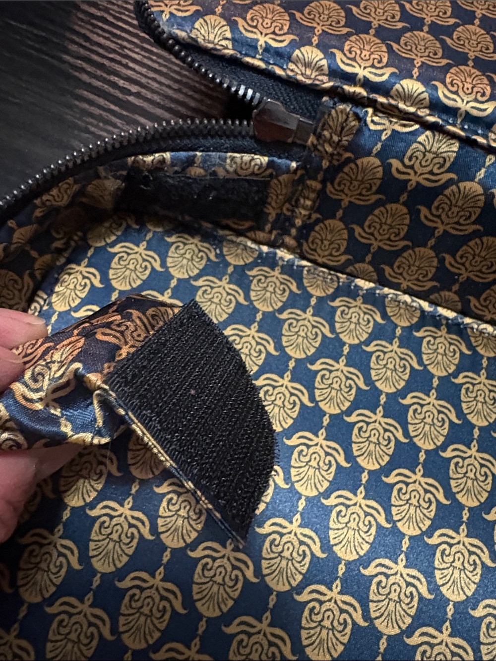 Ted Baker Navy & Brown Leather Laptop Briefcase - Picture 10 of 12